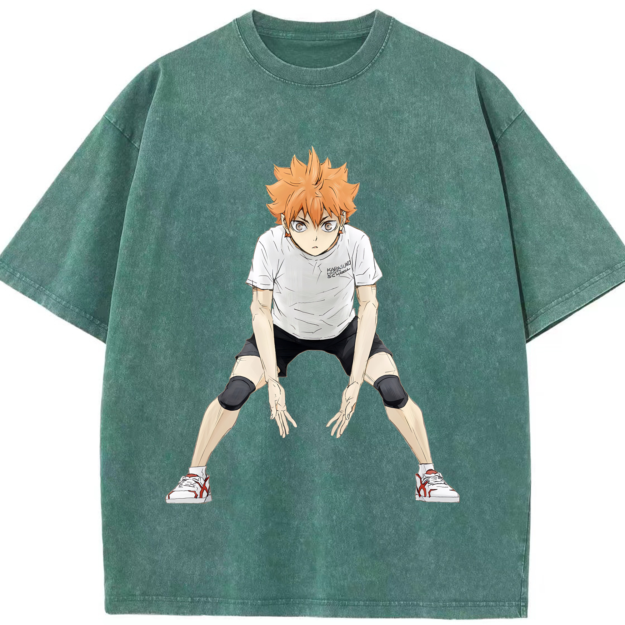 （画像用） ハイキュー!! Haikyu!! 綿100% ヴィンテージ風 半袖Tシャツ（フロントプリント）